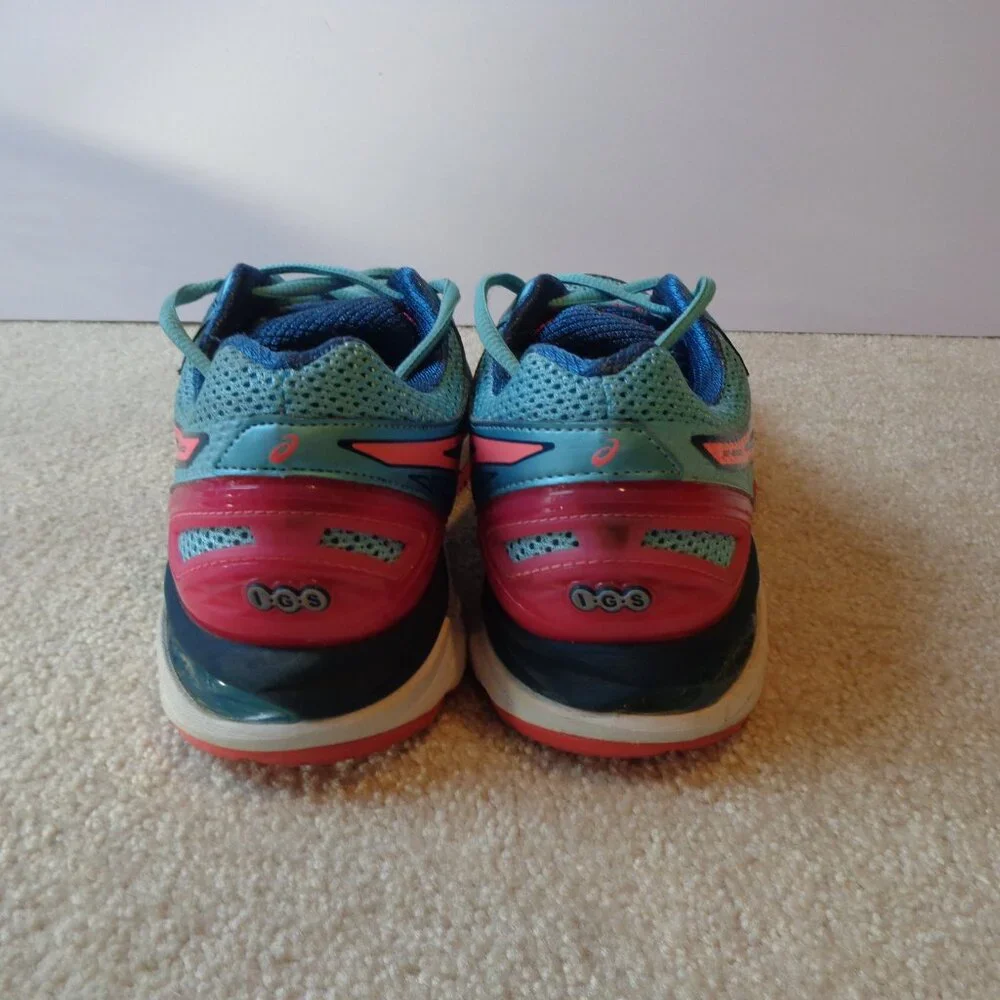 ASICS GT-2000 Women's‎ Running Shoes Colorful Turquoise & Pink T656N Size 9 EUC